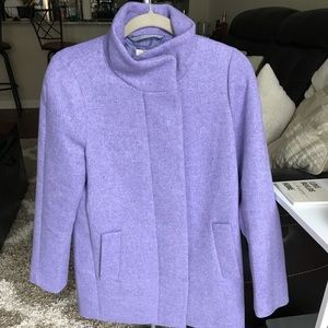 LIKE NEW! J.Crew Cocoon Coat - lavender